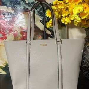 Kate Spade Taupe Leather Tote